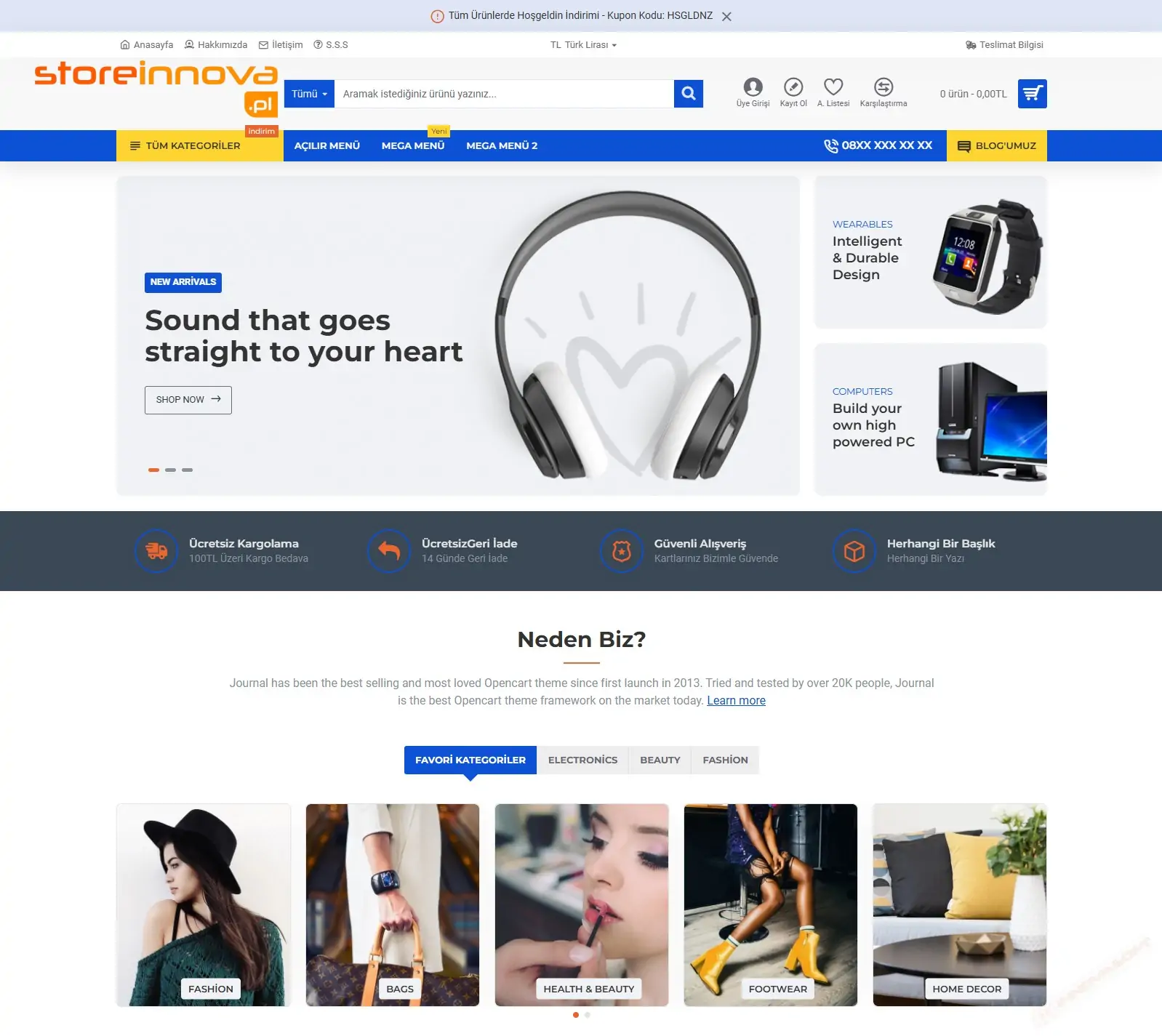 Gelişmiş E-Ticaret / E-İhracat Yazılımı - Full Entegrasyon